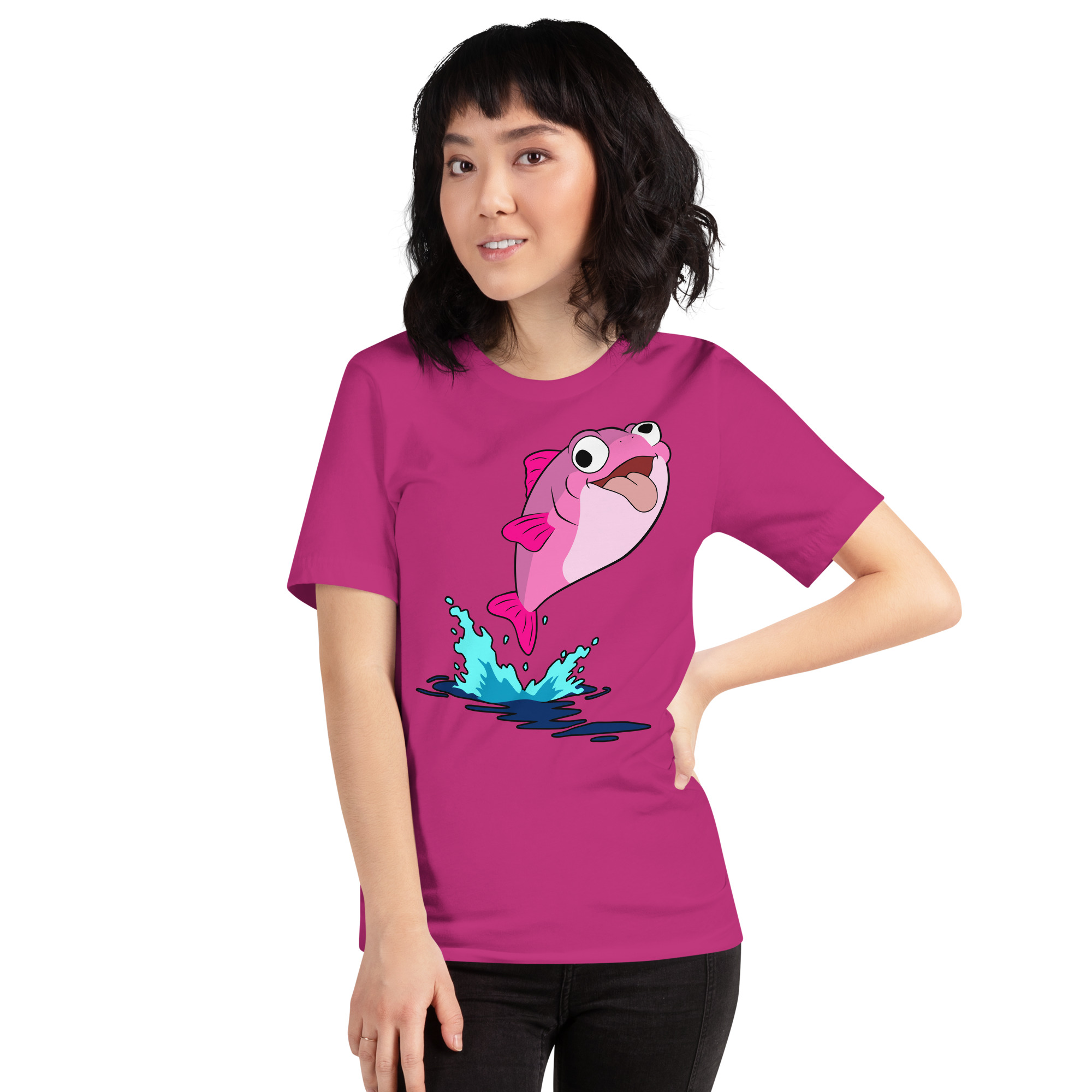 Plenty o' Da Fish In Seas (Pink Fish) t-shirt - Image 6
