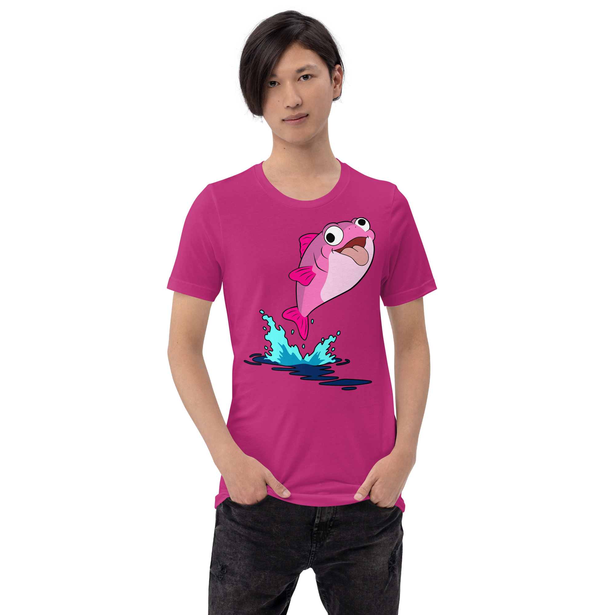 Plenty o' Da Fish In Seas (Pink Fish) t-shirt - Image 14