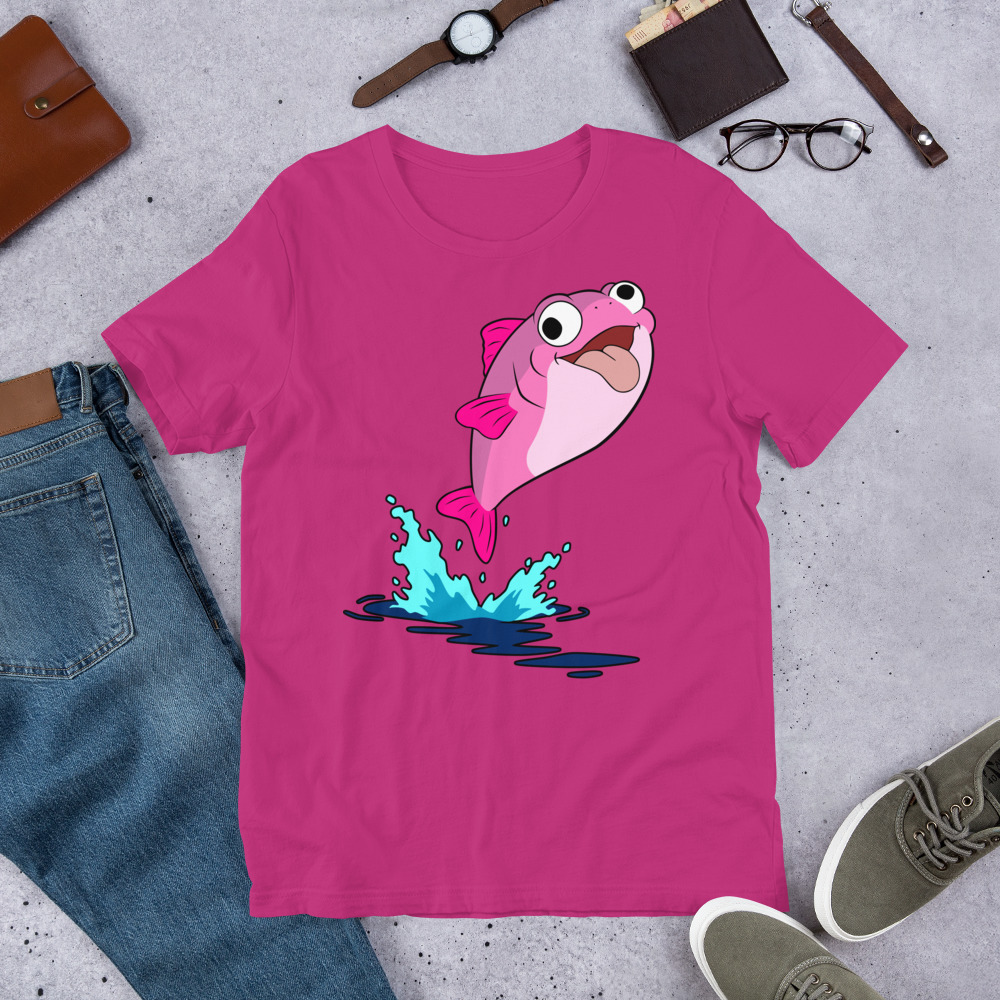Plenty o' Da Fish In Seas (Pink Fish) t-shirt - Image 19