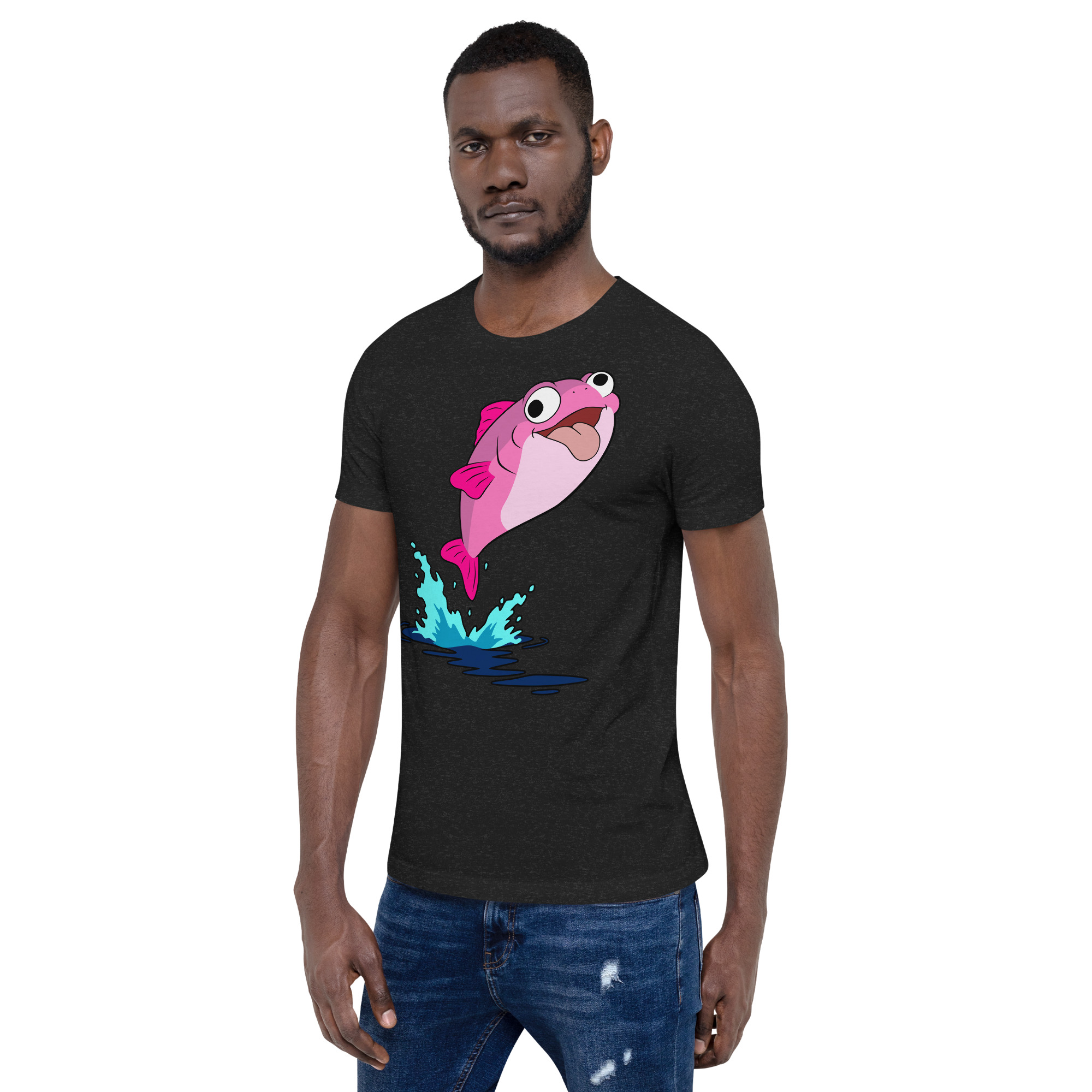 Plenty o' Da Fish In Seas (Pink Fish) t-shirt - Image 2