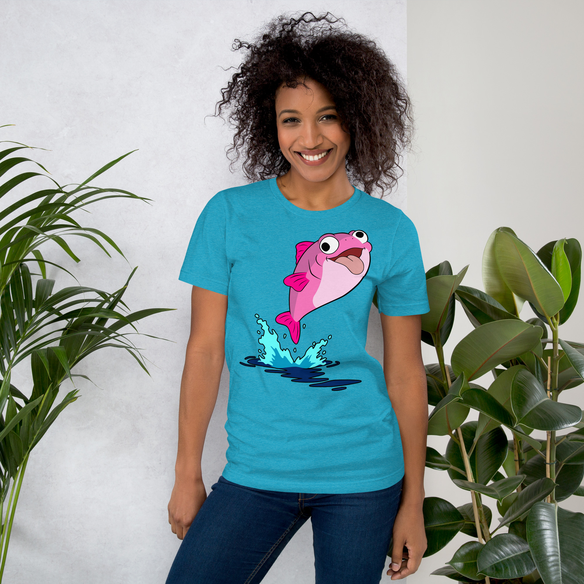 Plenty o' Da Fish In Seas (Pink Fish) t-shirt - Image 12