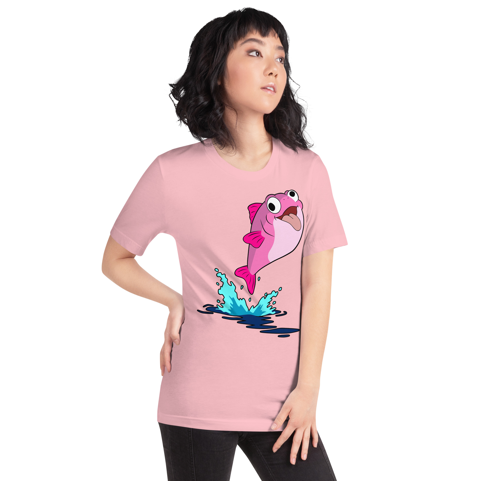 Plenty o' Da Fish In Seas (Pink Fish) t-shirt - Image 10