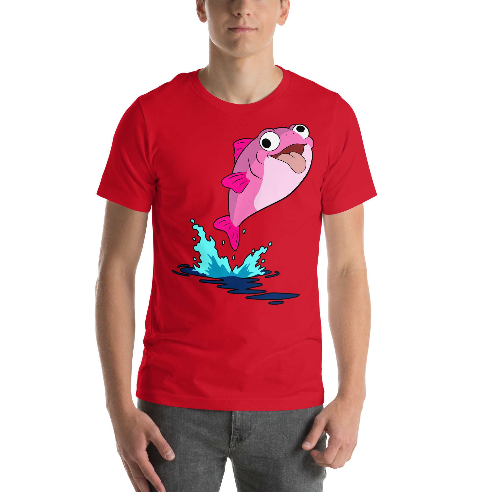 Plenty o' Da Fish In Seas (Pink Fish) t-shirt - Image 3
