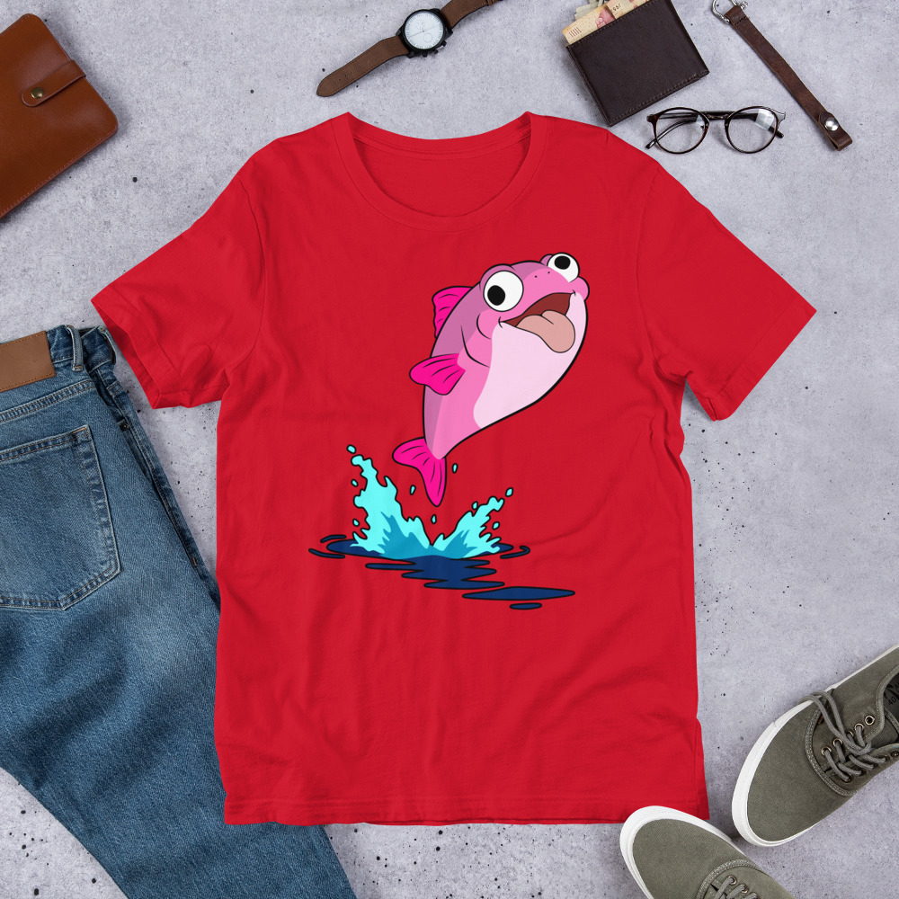 Plenty o' Da Fish In Seas (Pink Fish) t-shirt - Image 17