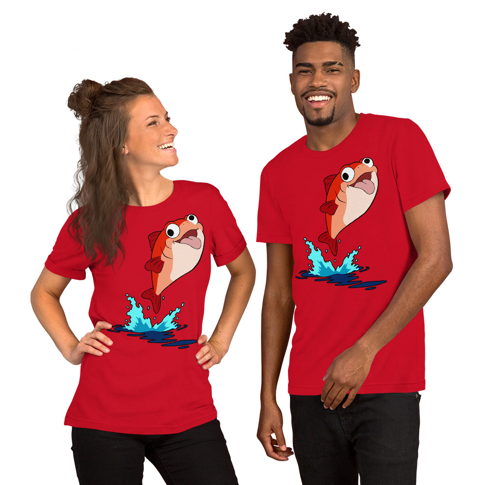 Plenty o’ Da Fish In Seas (Red Fish) t-shirt - Image 4