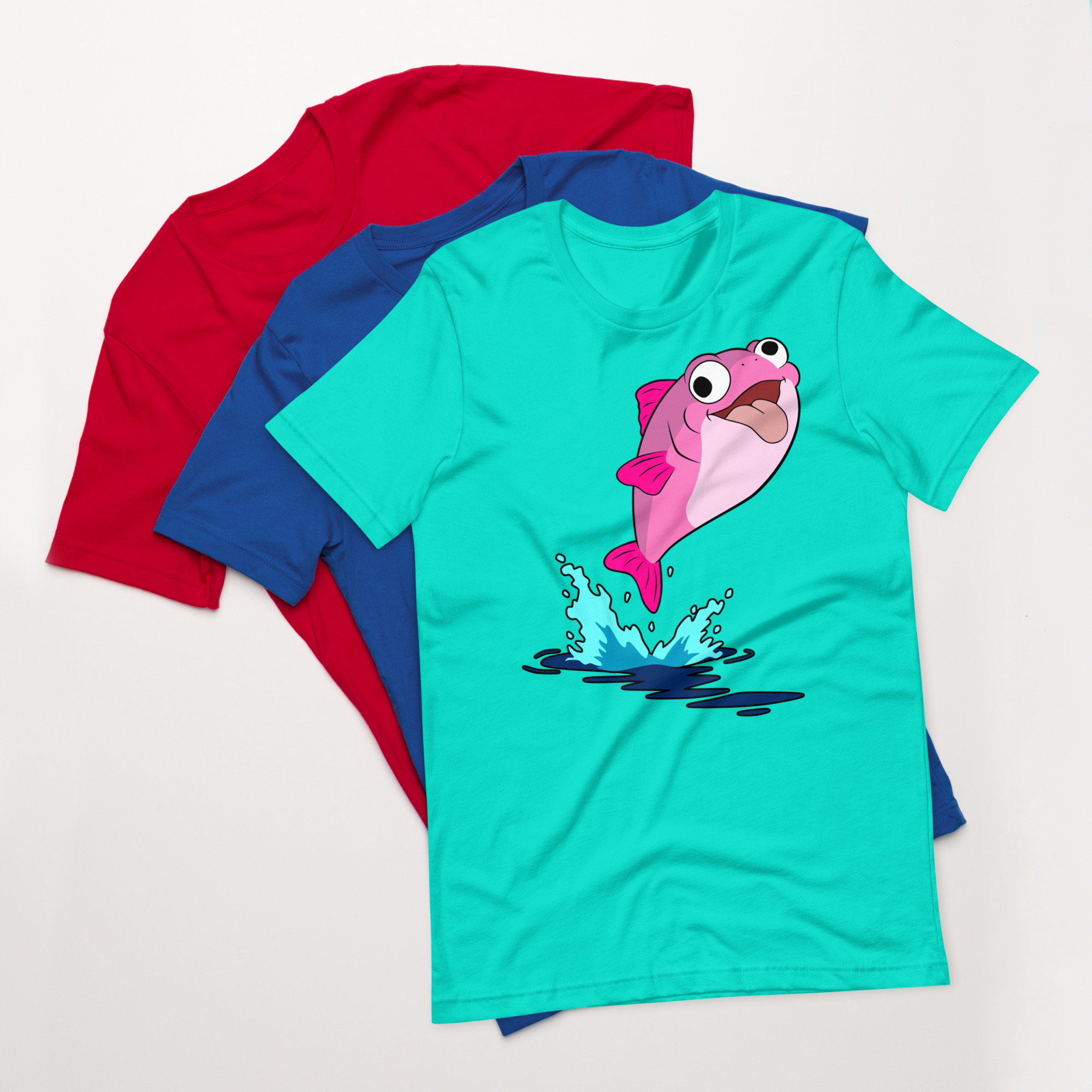 Plenty o' Da Fish In Seas (Pink Fish) t-shirt - Image 5