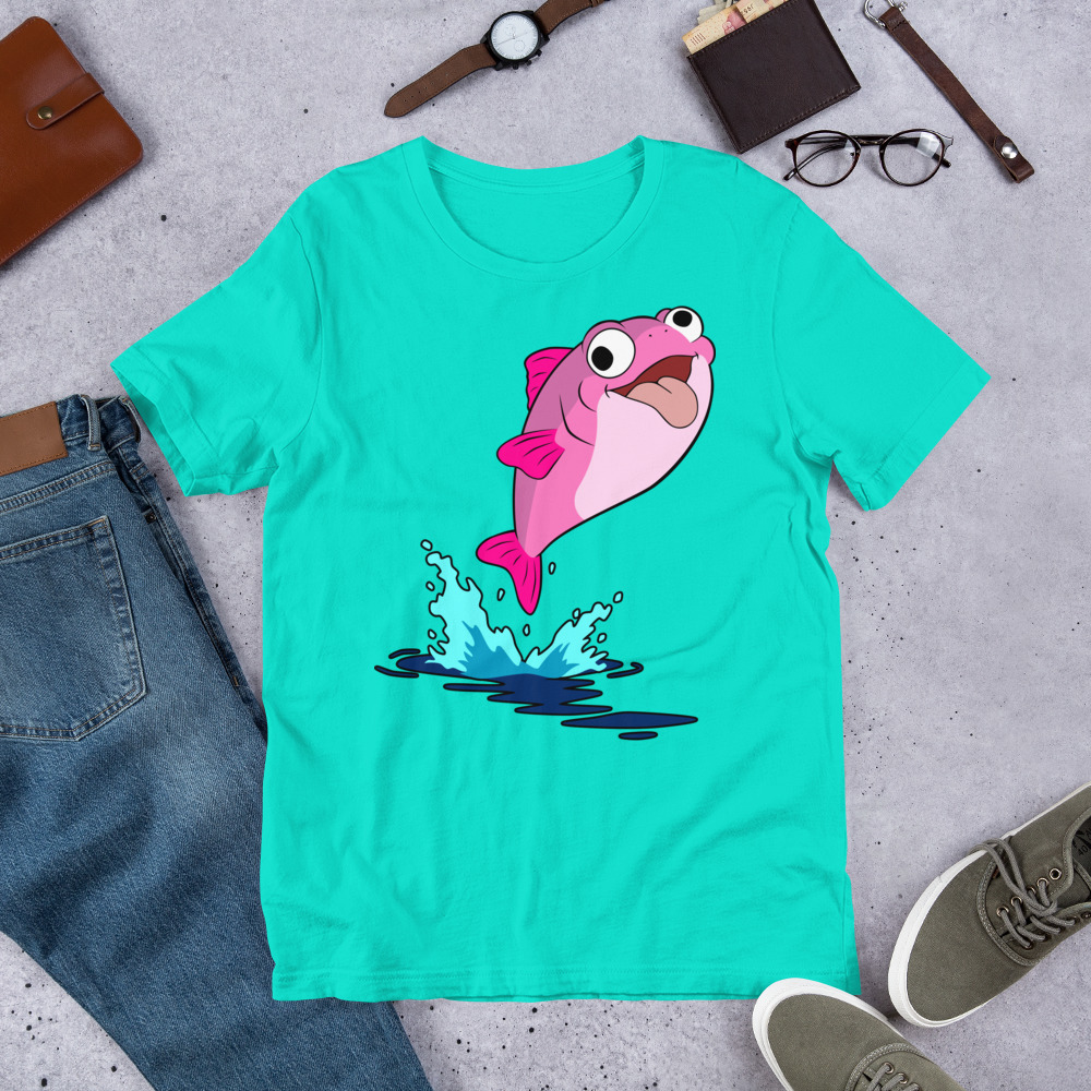 Plenty o' Da Fish In Seas (Pink Fish) t-shirt - Image 23