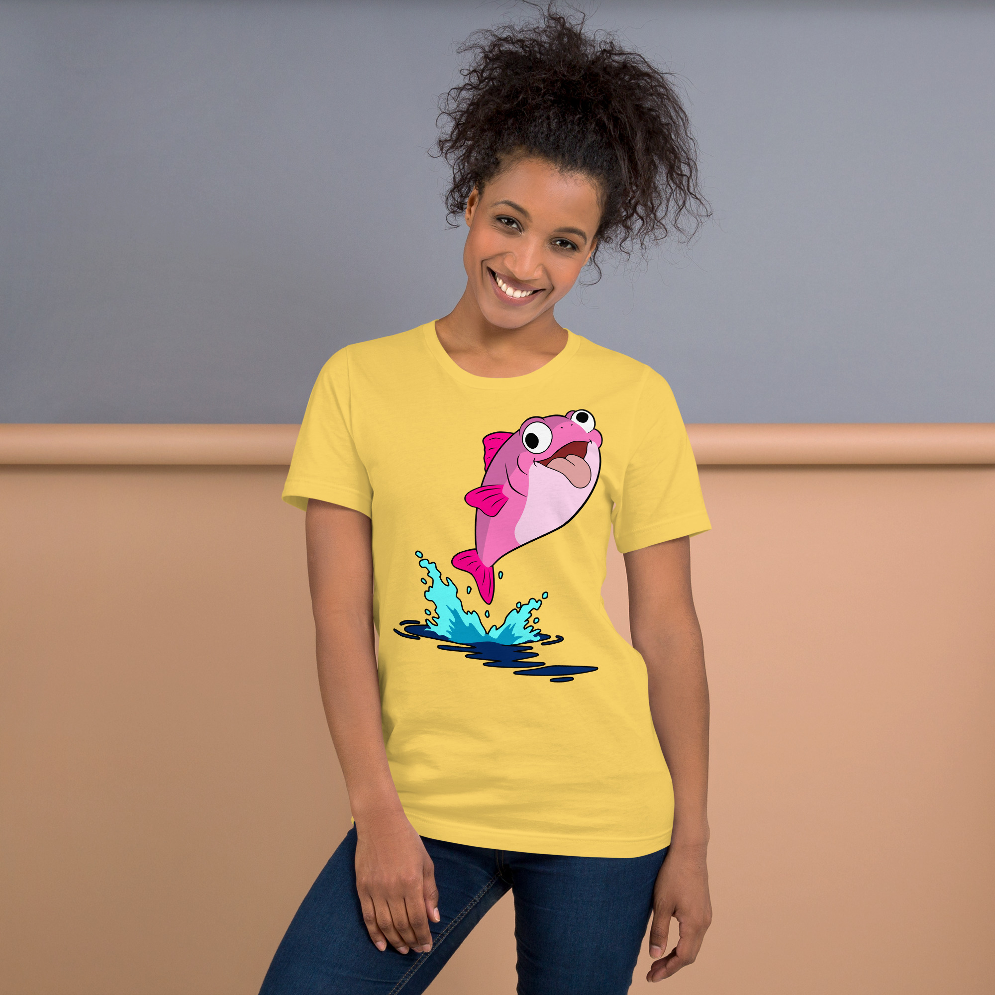 Plenty o' Da Fish In Seas (Pink Fish) t-shirt - Image 8