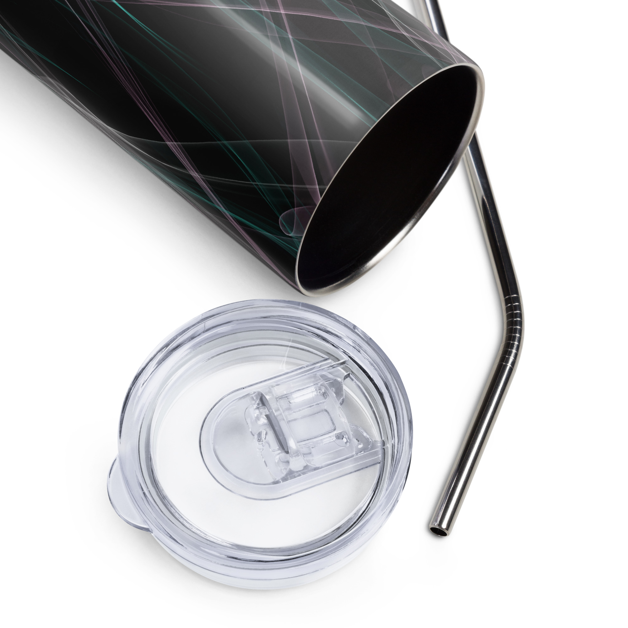 Smokin' Trans Pride Stainless steel tumbler - Image 3